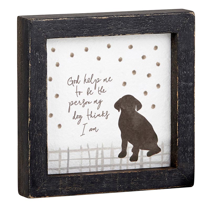 Framed Tabletop - Dog