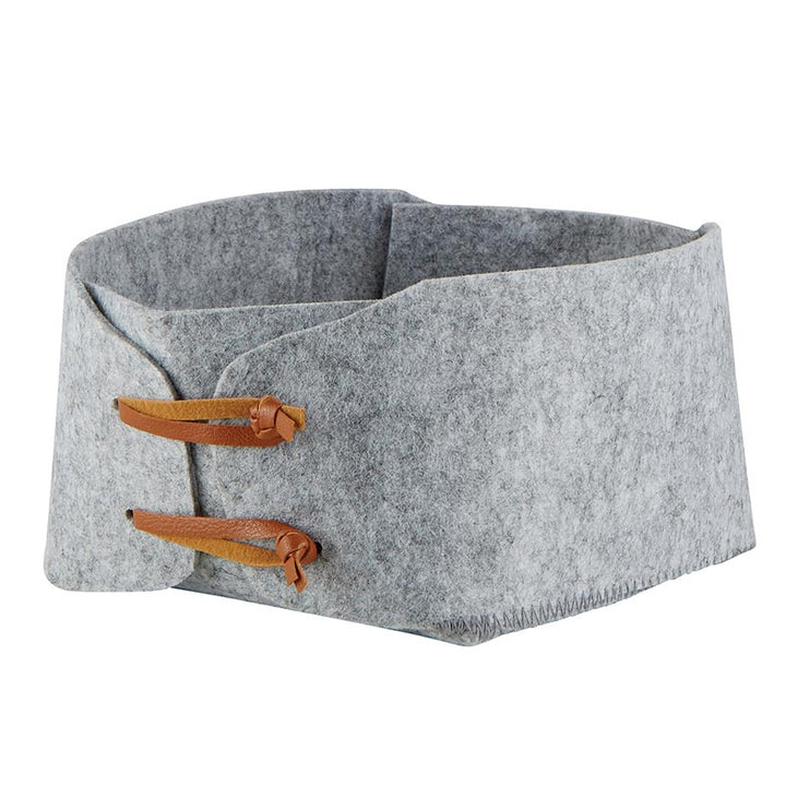 Felt Basket Small Grey