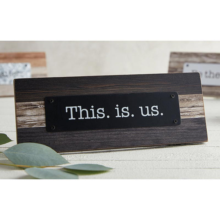 Rustic Farmhouse - Tabletop Plaque - This Is Us