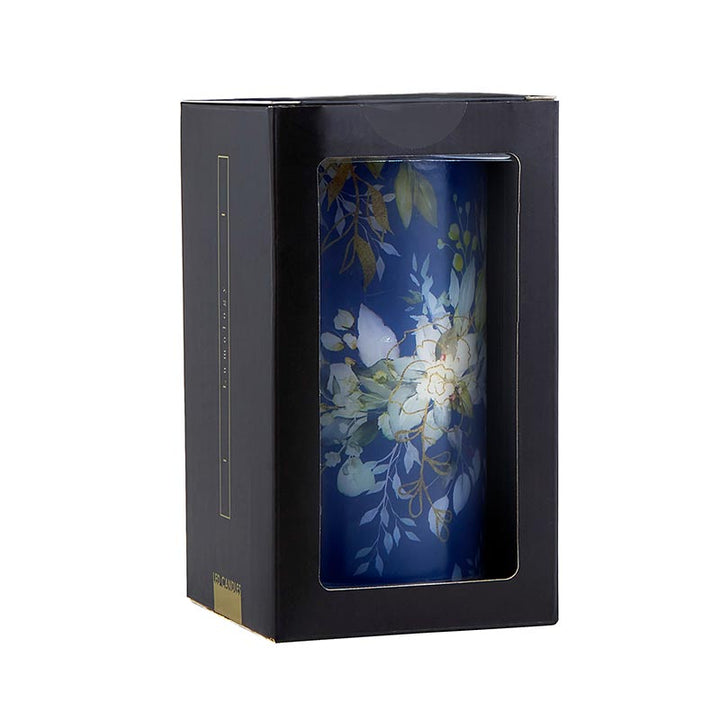 LED Candle MED - Blue Floral