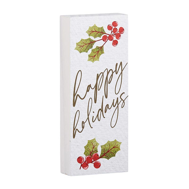 Tabletop Décor Vertical Block - Holidays