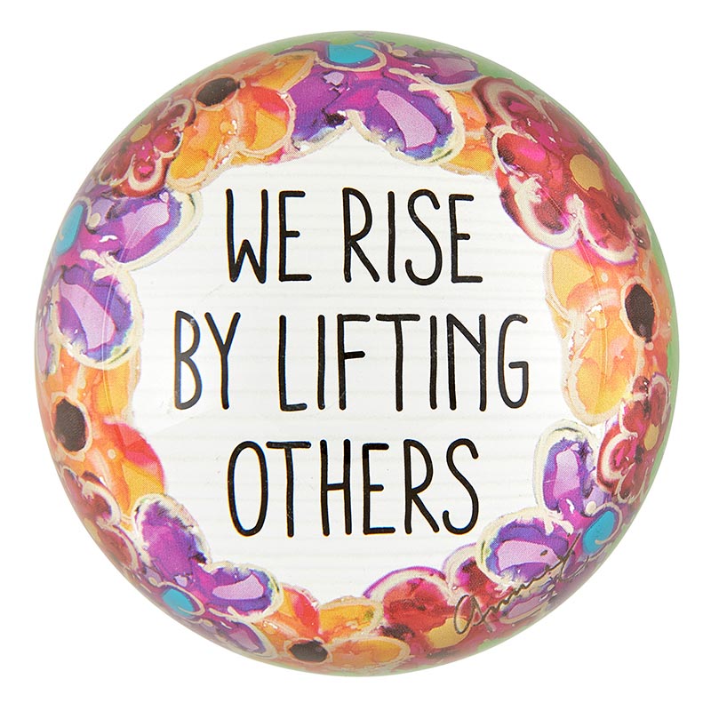 Glass Paperweight Dome - We Rise