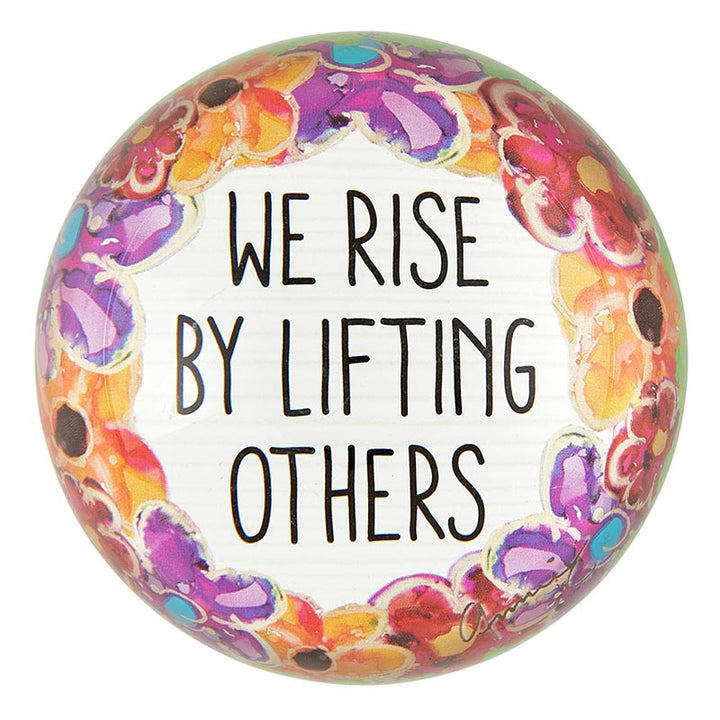 Glass Paperweight Dome - We Rise