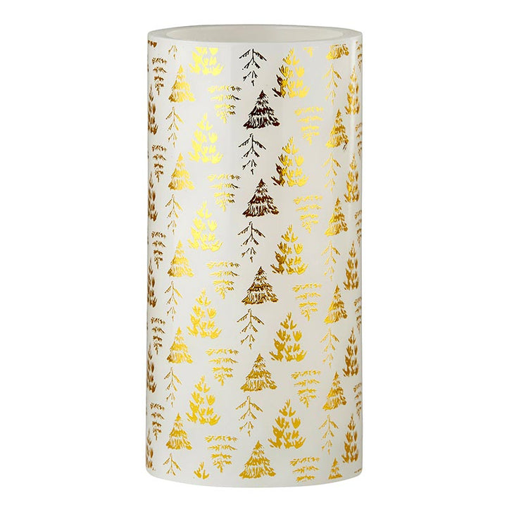 LED Candle MED - Gold Trees