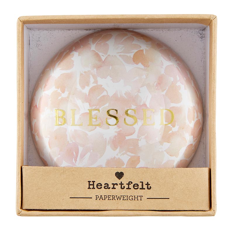 Glass Paperweight Dome-Blessed