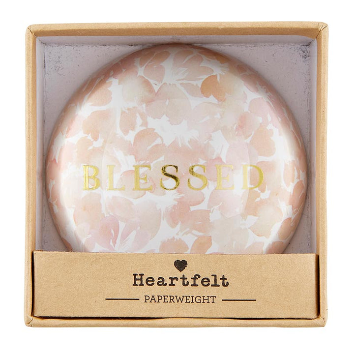 Glass Paperweight Dome-Blessed