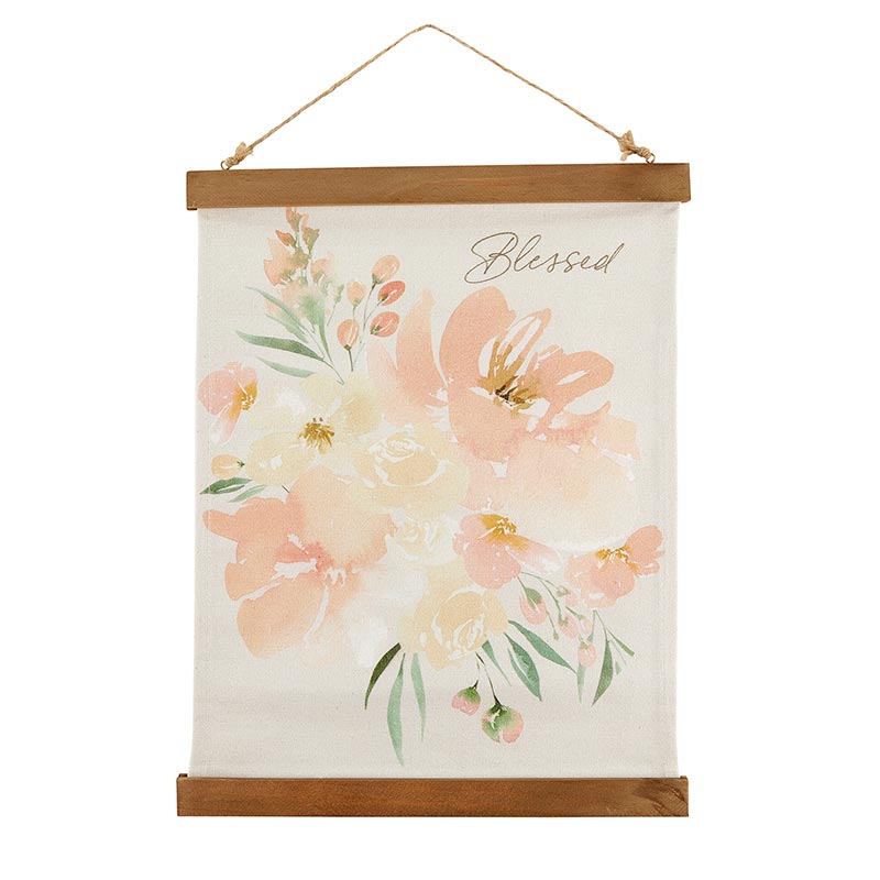 Wall Décor - Framed Canvas Banner - Blessed