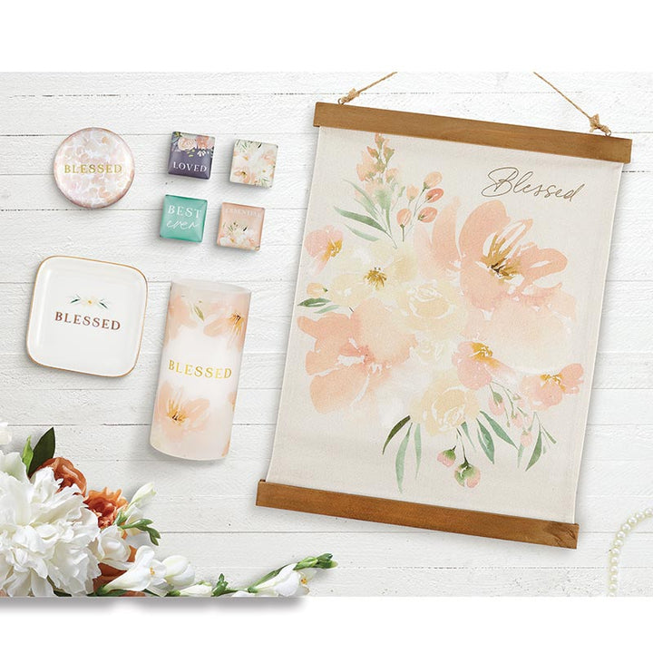 Wall Décor - Framed Canvas Banner - Blessed