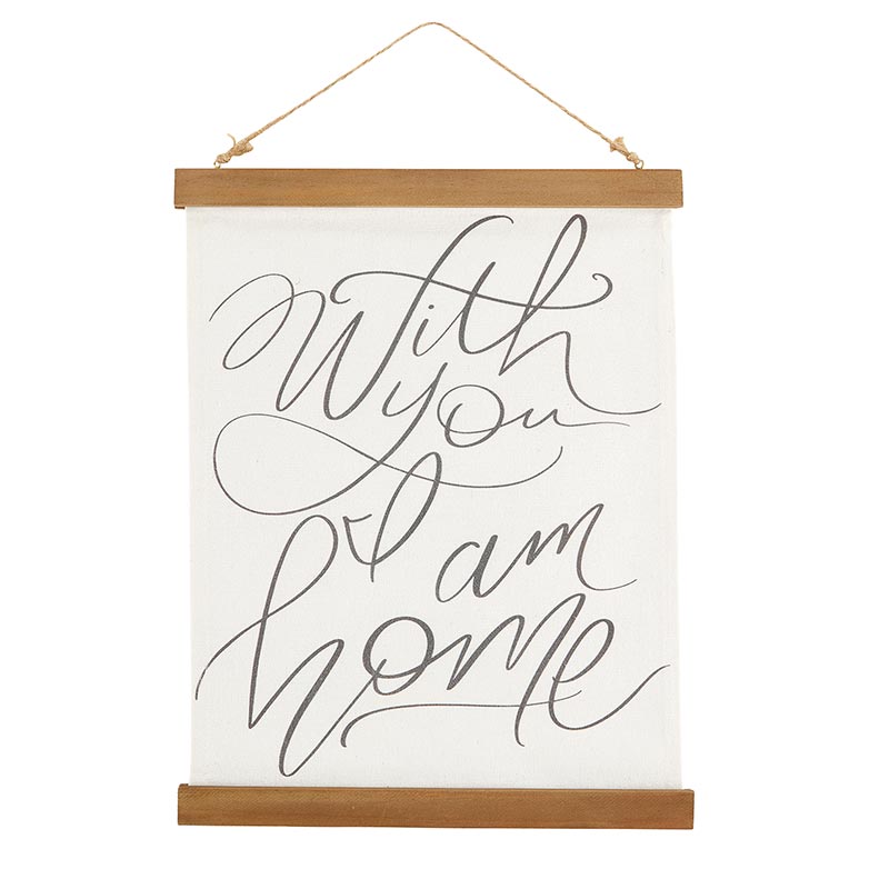Framed Canvas Banner-I Am Home