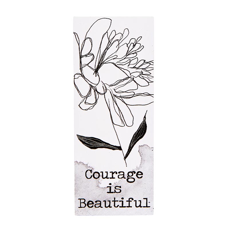 Tabletop Décor Vertical Block - Courage