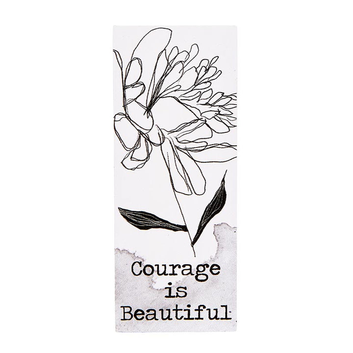 Tabletop Décor Vertical Block - Courage
