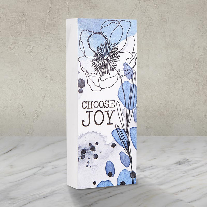 Tabletop Décor Vertical Block - Choose Joy