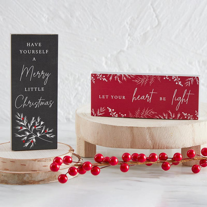 Tabletop Décor Vertical Block - Heart Be Light