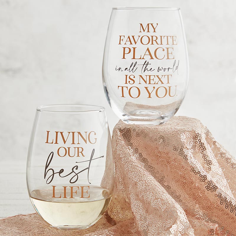 Stemless Wine Glass -Best Life