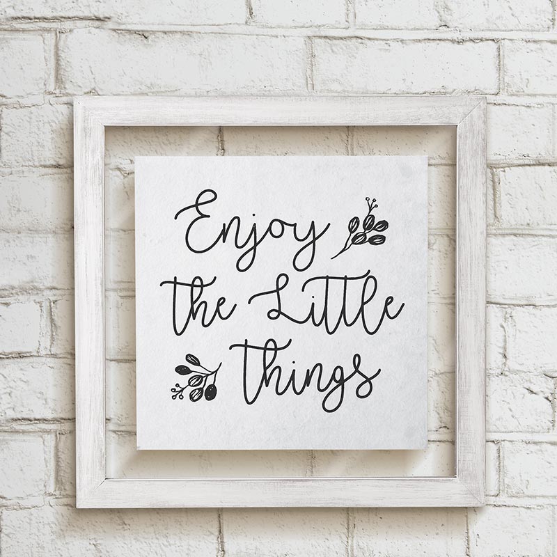 Framed Wall Art - Enjoy The