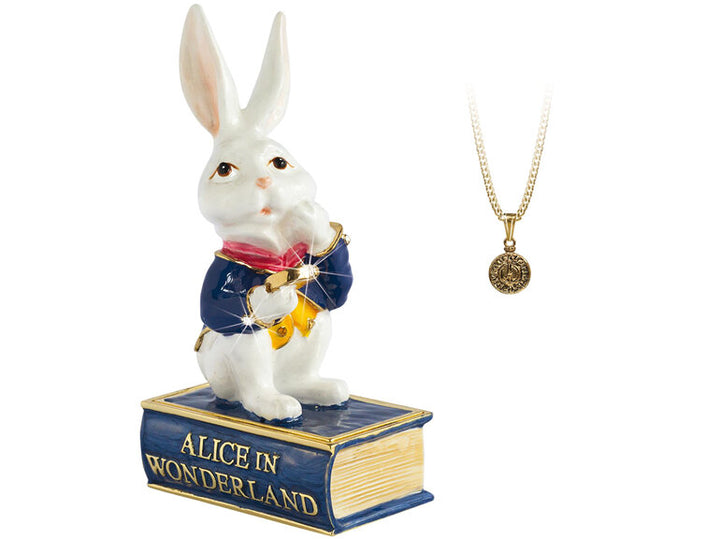 White Rabbit - Cloisonné Collectible, Alice in Wonderland
