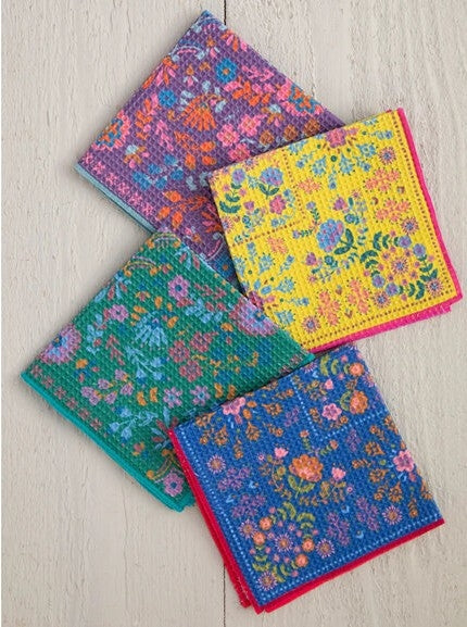 DISH CLOTHS SET OF 4 MANDALA