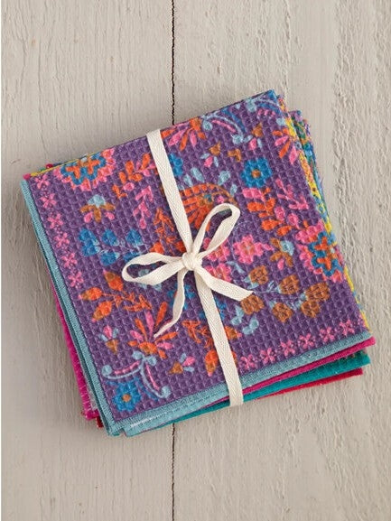DISH CLOTHS SET OF 4 MANDALA