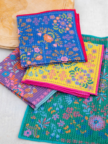 DISH CLOTHS SET OF 4 MANDALA