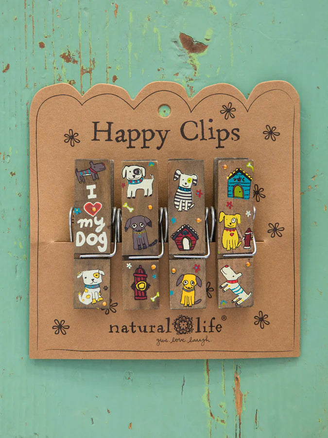 CHIP CLIP SET4 I (HEART) MY DOG