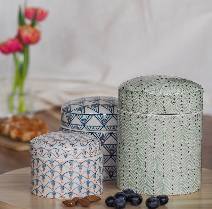 STORAGE JAR MIX'MATCH GREEN