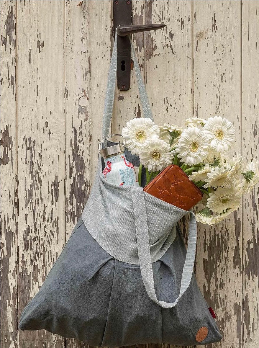 BAG TOTE CARRIER  BEIGE/DK GRY