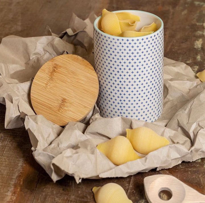 STORAGE JAR W/LID ROUND STARS