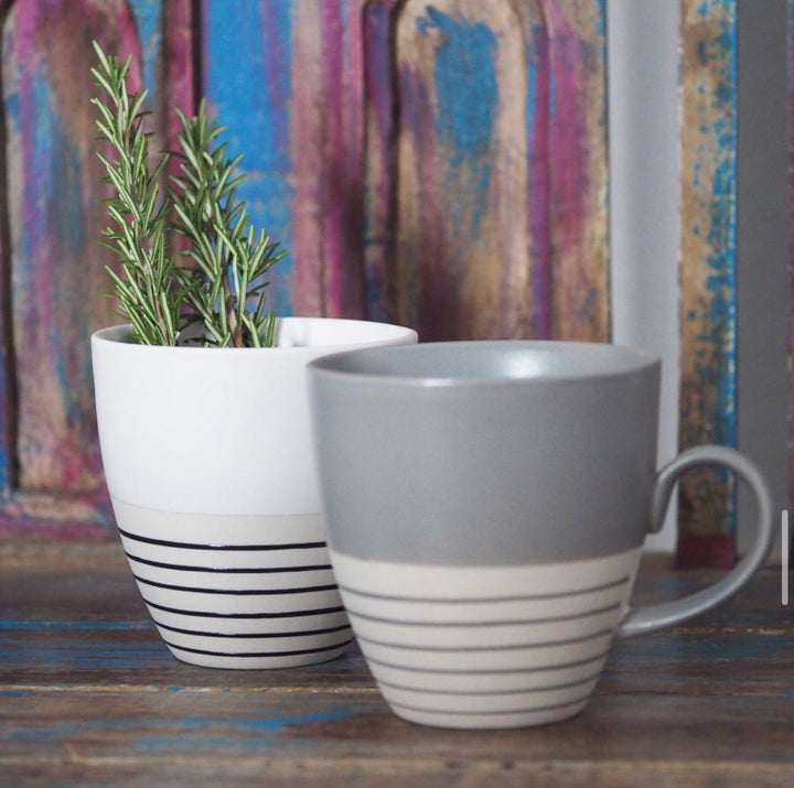 MUG CHARCOAL/CRM 500ML