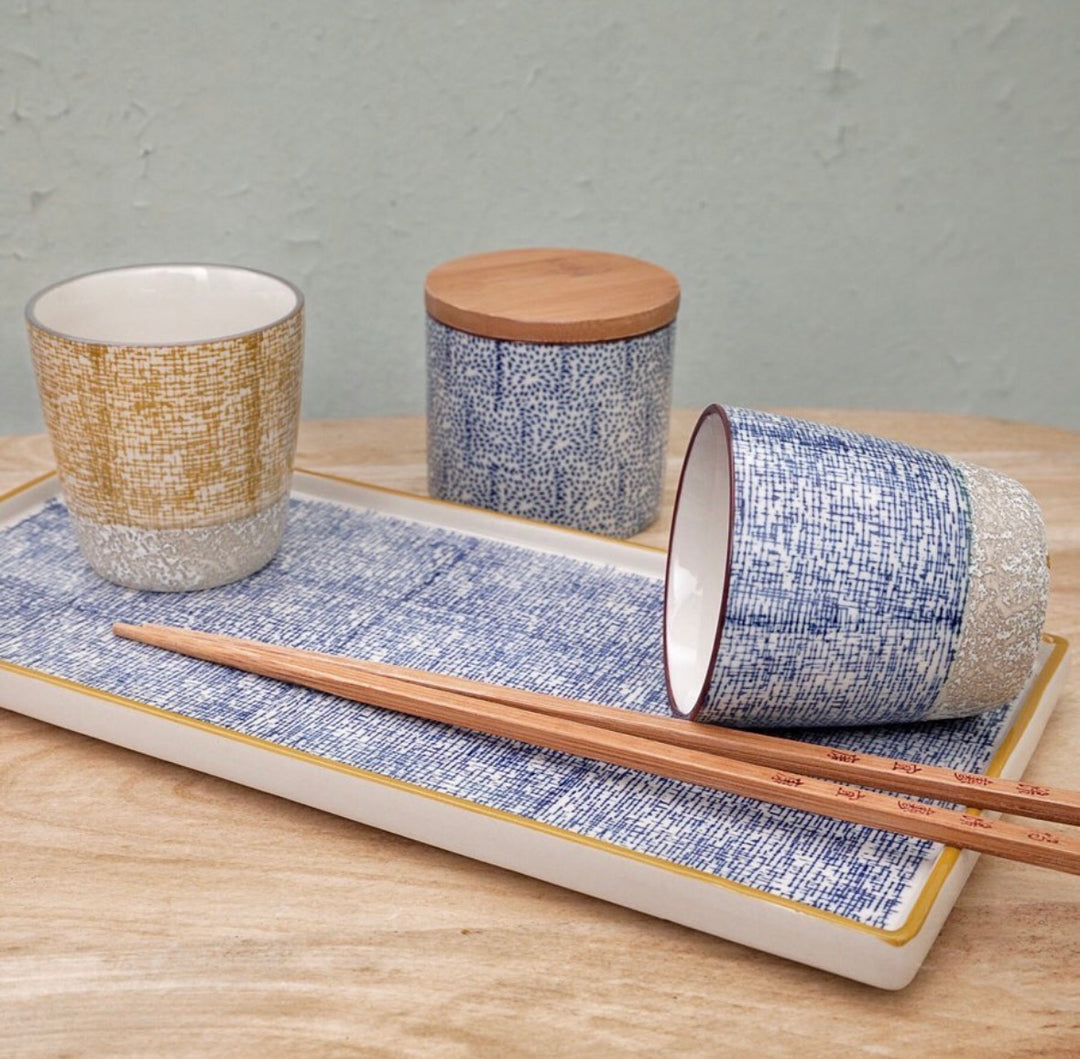 SERVING PLATE JAPANESE PURPLE