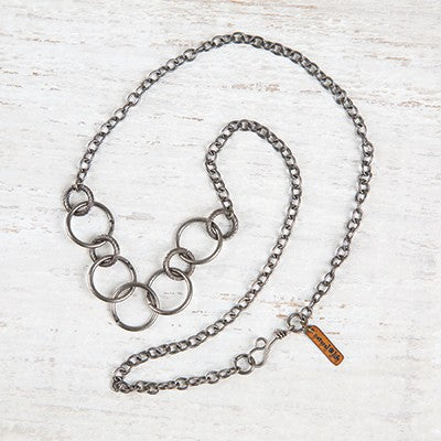 NECKLACE 40CM O-RING GOLD JUNK MARKET