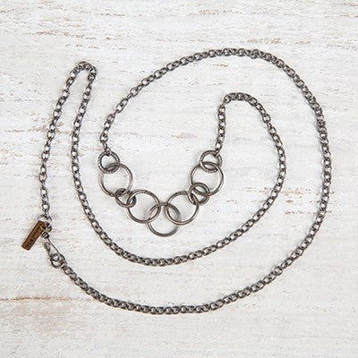 NECKLACE 63CM O-RING GOLD JUNK MARKET