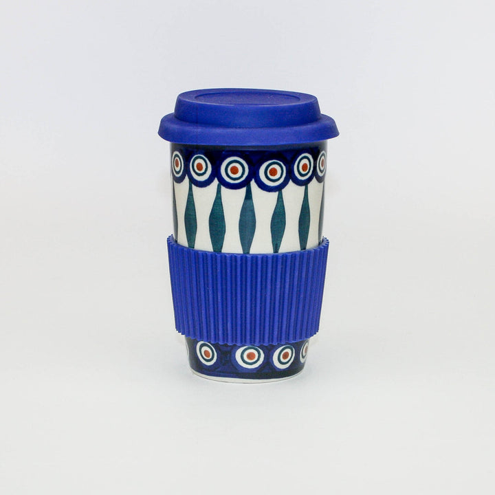 TRAVEL MUG PEACOCK EYE