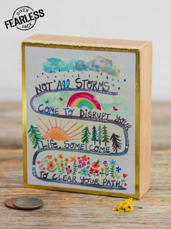 Tiny Block Keepsakes - Not All Storms