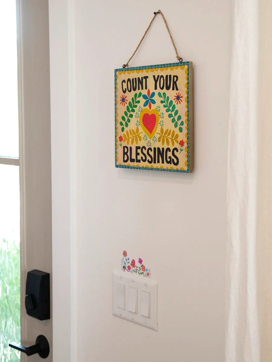 Wooden Porch Sign - Count Your Blessing