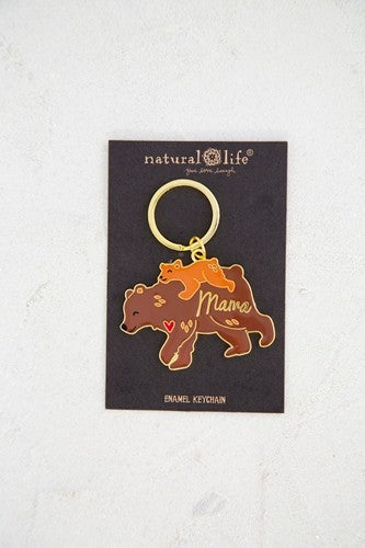 Enamel Keychain Mama Bear