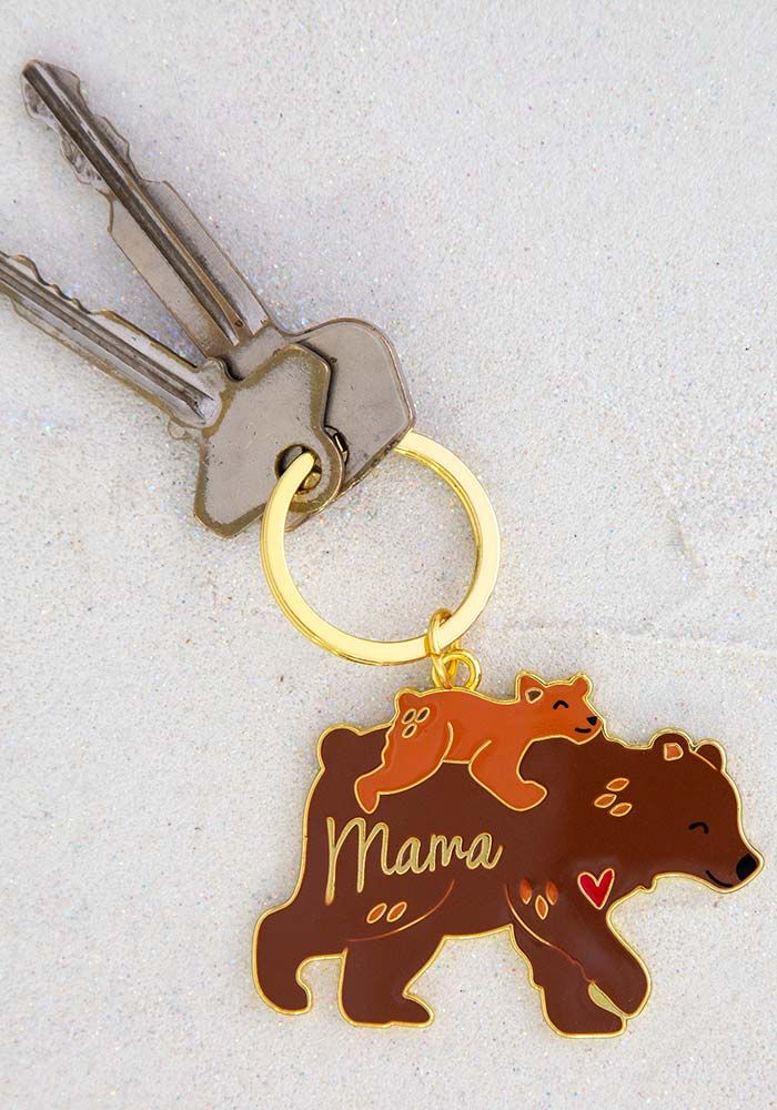 Enamel Keychain Mama Bear