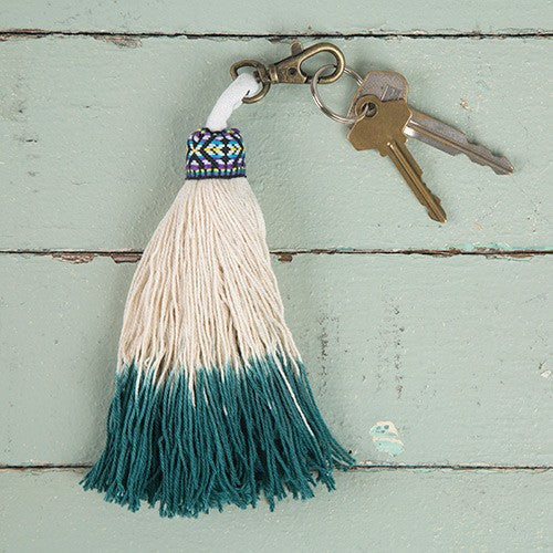 KEYCHAIN VAGABOND TASSEL TURQ