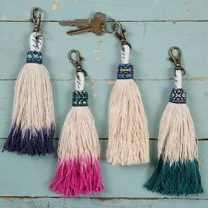 KEYCHAIN VAGABOND TASSEL TURQ