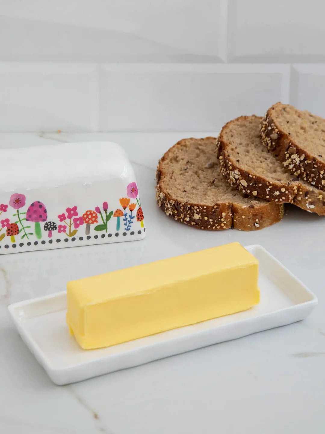 Butter Dish - Mushroom