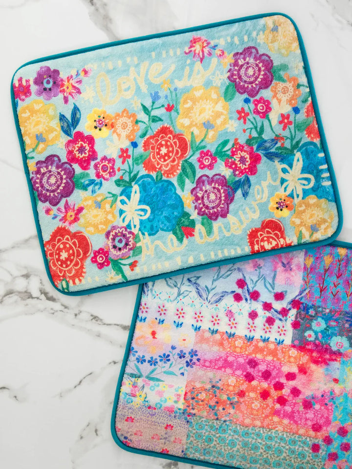 Reversible Drying Mat - Love Is The Answer