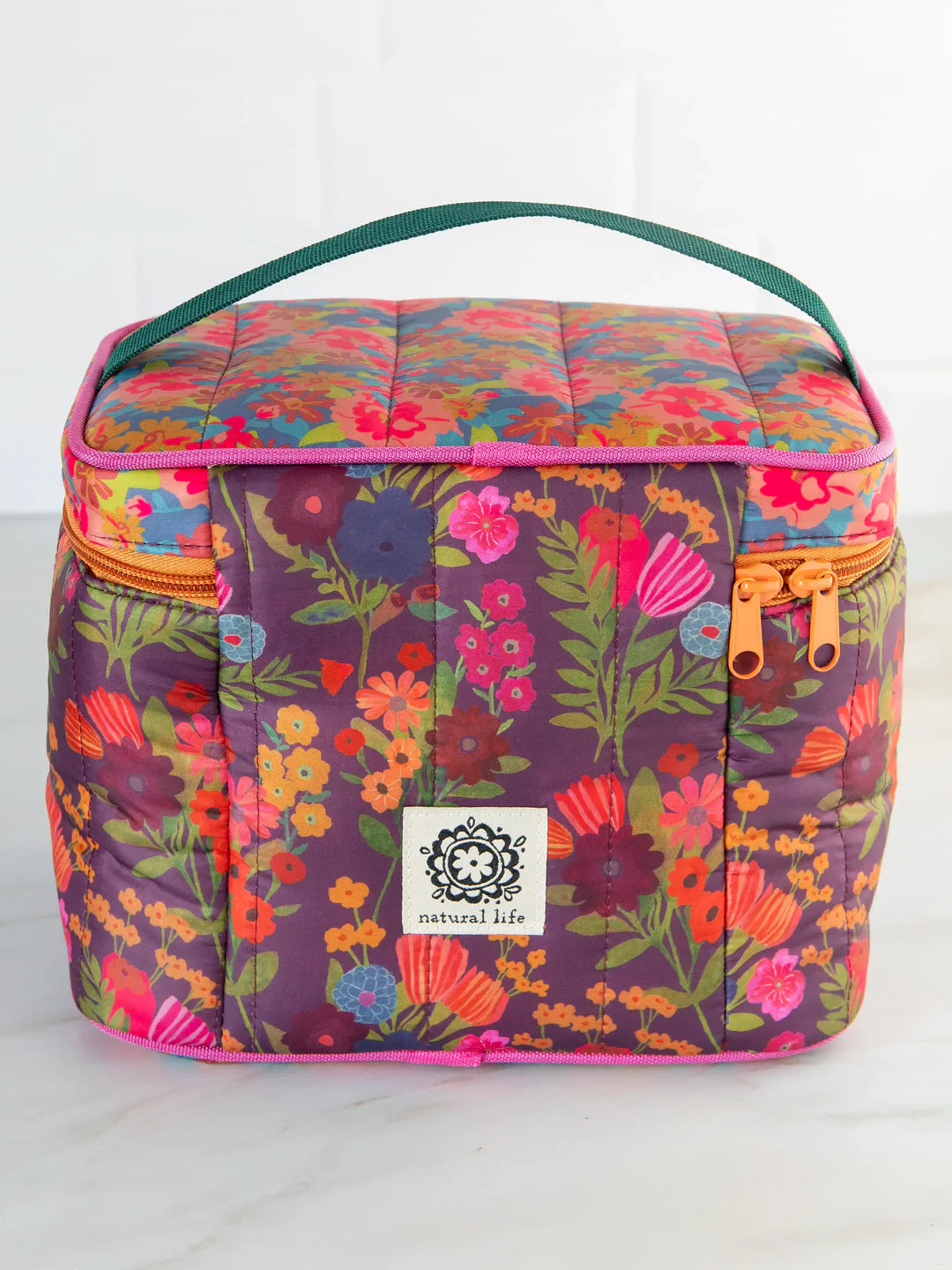 Lunch Bag Mini Cooler - Blue/Pink