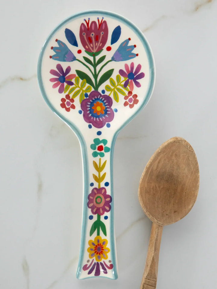 Spoon Rest - Folk Flower