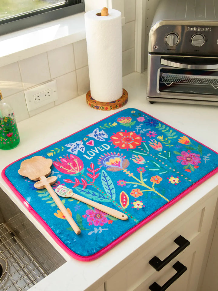 Reversible Drying Mat - Loved Birds