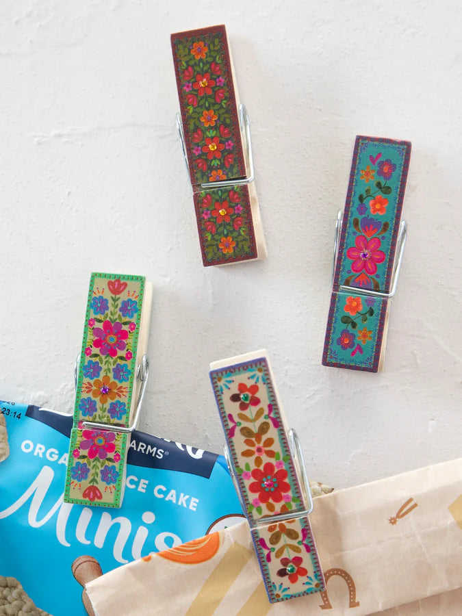 Happy Clips - Multi Folk Flower