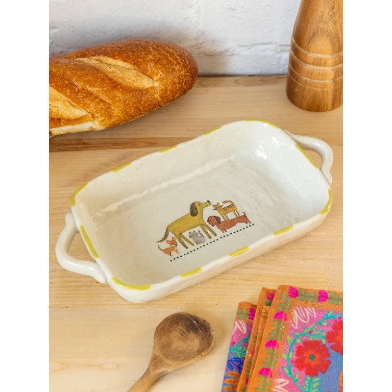 Stoneware Mini Baking Dish - Pets