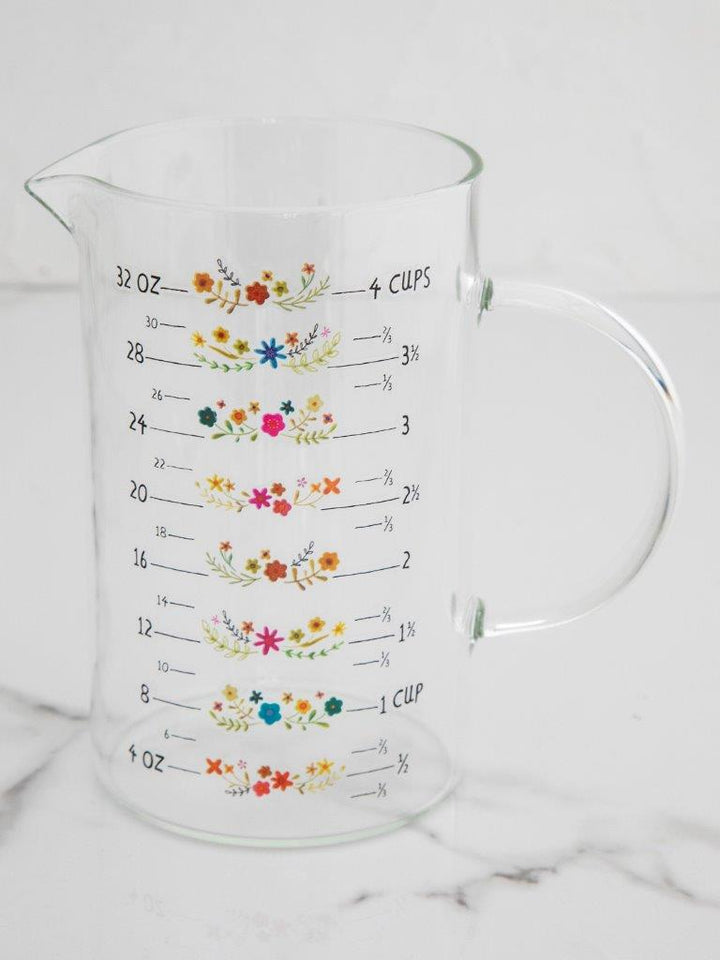 Hand Blown Glass Measuring Cup