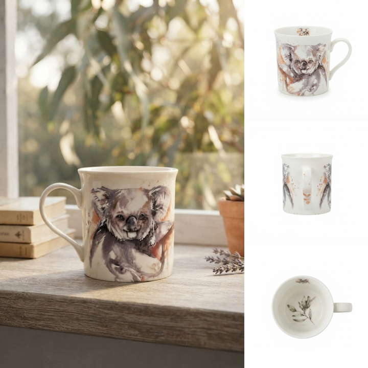 Koala Tree- New Bone China Mug