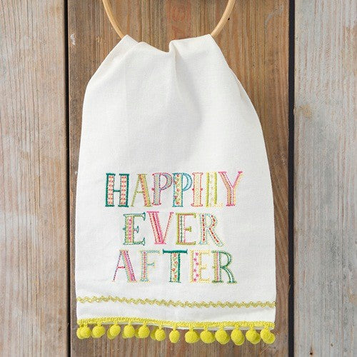 TEA TOWEL LINEN HAPPILY EVER AFTER