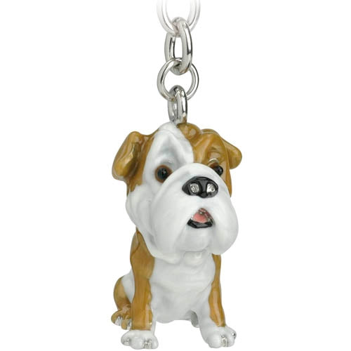 Key Ring/Bag Charm Bull Dog