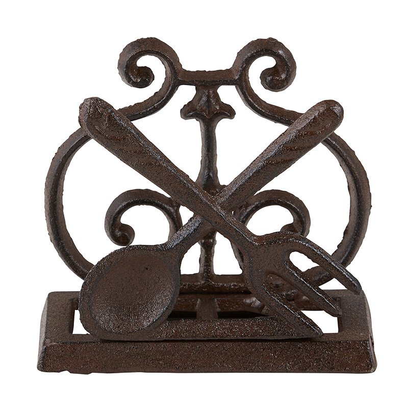 Paper Holder Spoon and Fork - Cast Iron